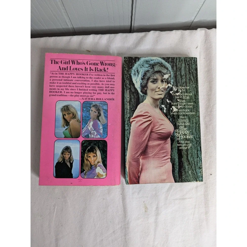 2‎ lot Vintage Erotica Xaviera Hollander The HAPPY HOOKER sexual pleasure books